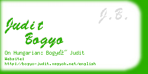 judit bogyo business card